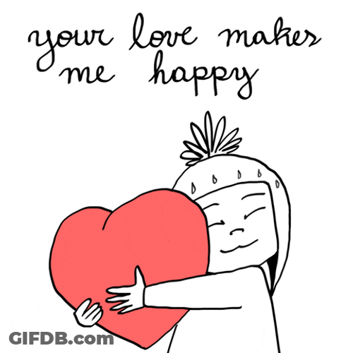 National Girlfriend Day Hugging Soft Heart GIF