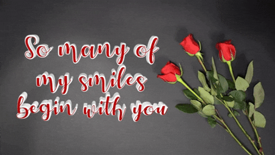 National Girlfriend Day Roses For You GIF