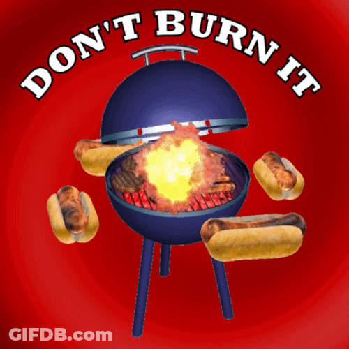 National Hot Dog Day Flying Grilled Sausages GIF