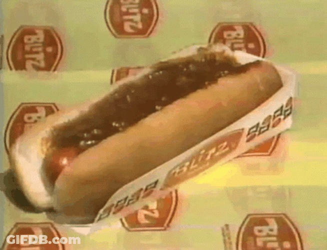 National Hot Dog Day Sandwich Vintage Commercial GIF