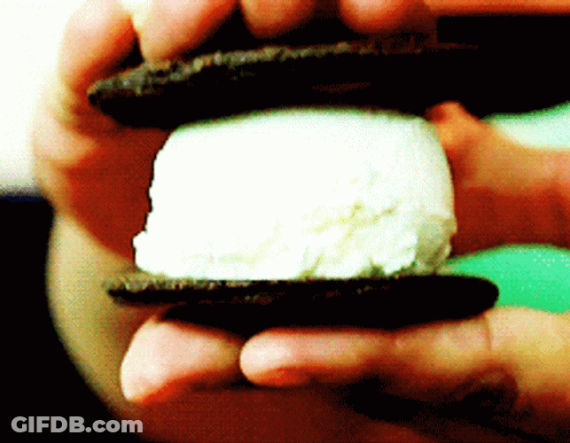 National Ice Cream Cookie Sandwich Day GIF