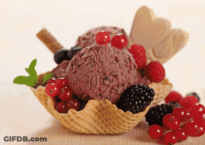National Ice Cream Day Berries Deserts GIF