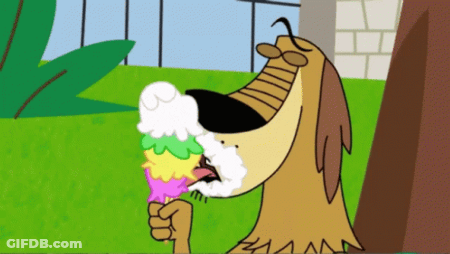 National Ice Cream Day Dukey Licking GIF
