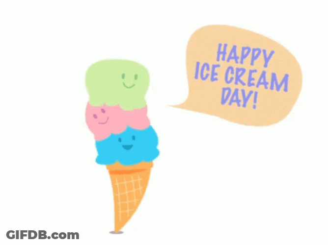 National Ice Cream Day Jumping GIF