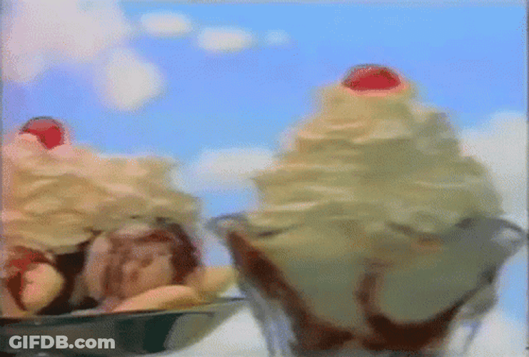 National Ice Cream Day With Cherry GIF