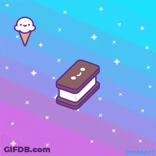 National Ice Cream Sandwich Day Pixelated GIF