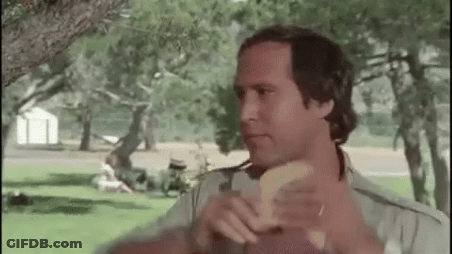 National Lampoon's Vacation Clark Griswold Kissing Loaf Bread GIF