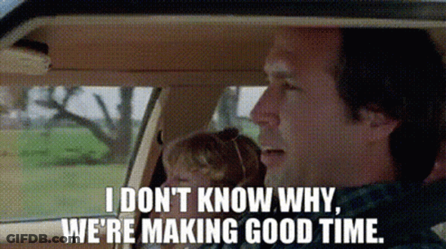 National Lampoon's Vacation Clark Griswold Making Good Time GIF