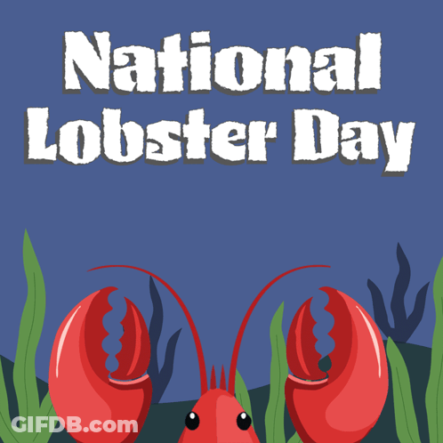 National Lobster Day Poster With Lobster GIF