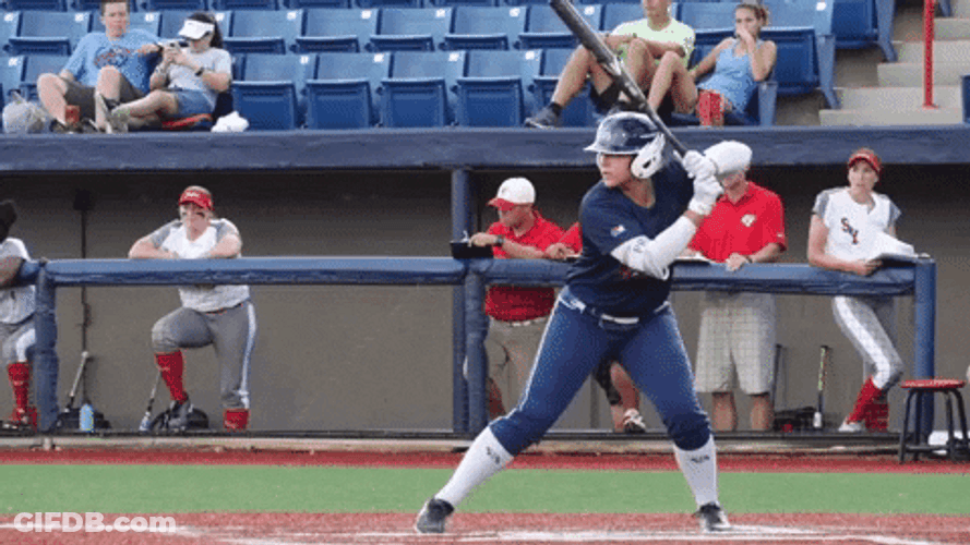 National Team Softball Hit GIF