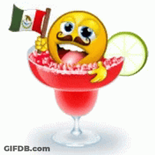 National Tequila Day Chilling Smiley GIF