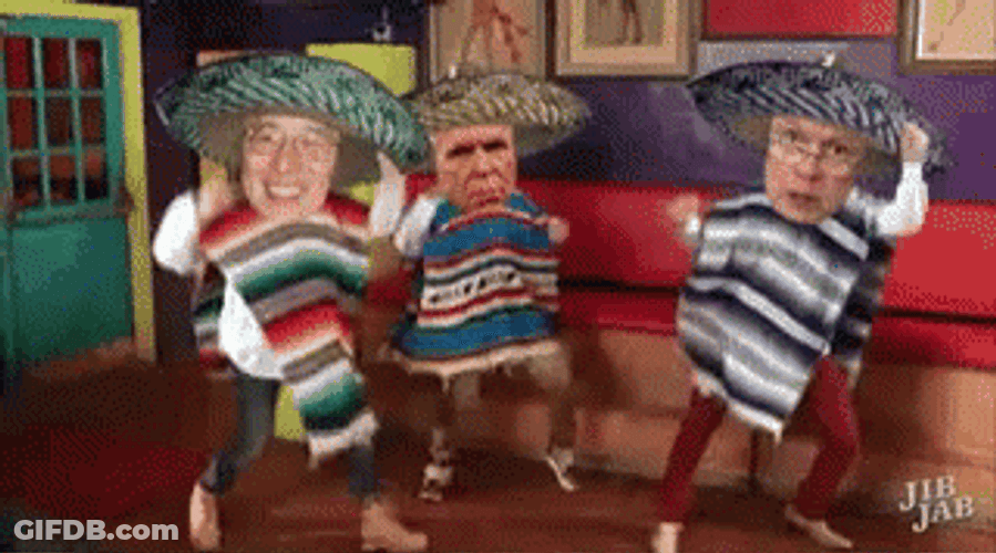 National Tequila Day Dancing Trio GIF