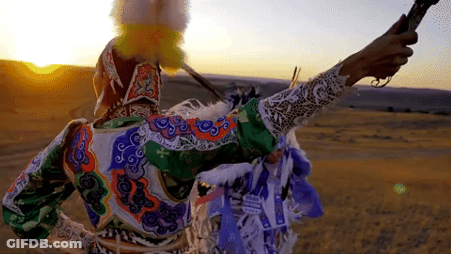 Native American Couple Dance GIF