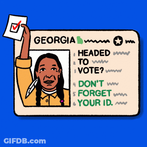 Native American Holding Georgia ID GIF