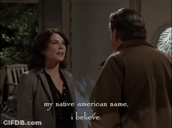 Native American Lorelai Gilmore GIF