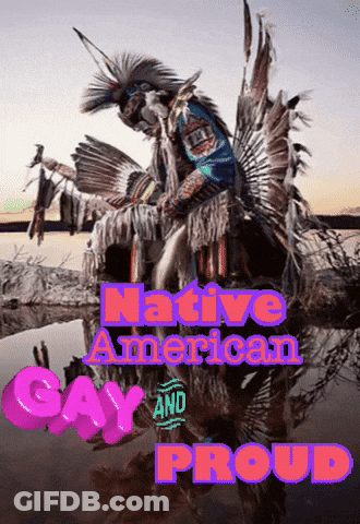Native American Say And Proud Poster GIF