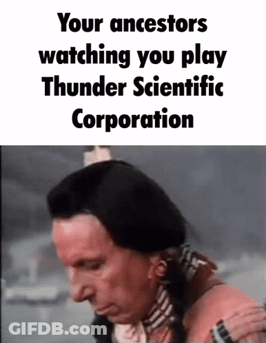 Native American Watching You Play Thunder Scientific Corporation GIF