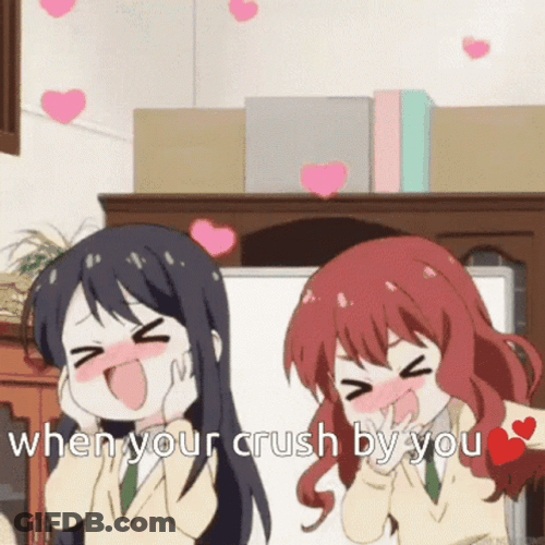 Natsou Maki And Yuiko Enomoto Hearts For Crush GIF