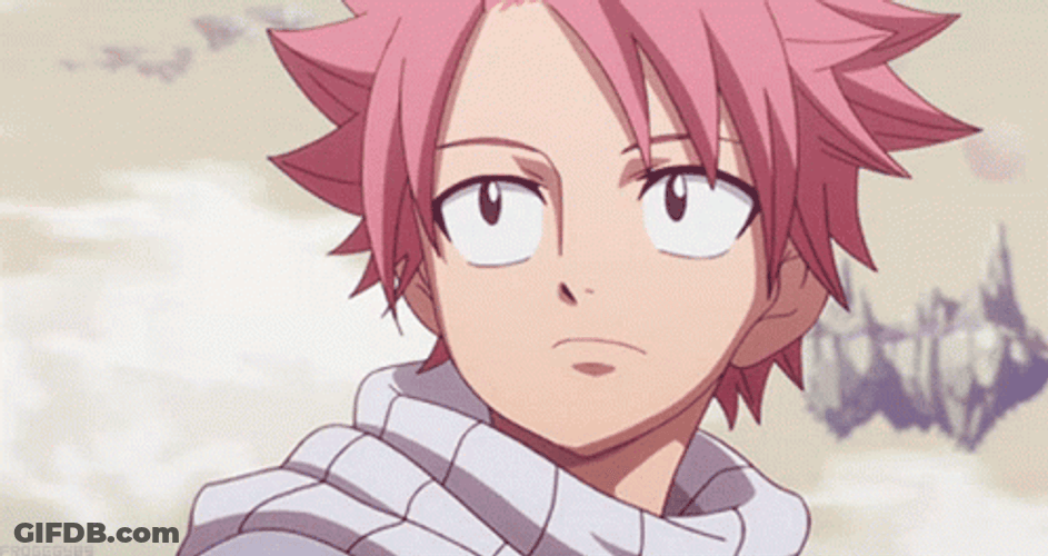 Natsu Dragneel Fairy Tail Anime Grinning Smile GIF