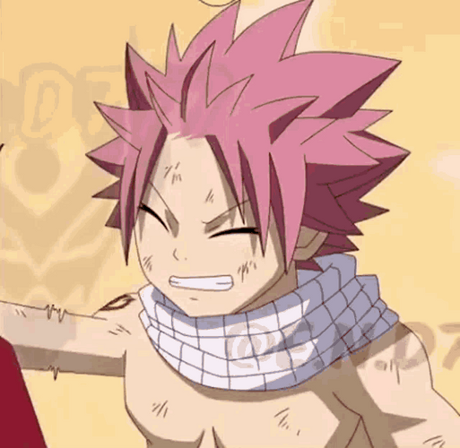 Natsu Dragneel Fairy Tail Anime Happy Excited GIF