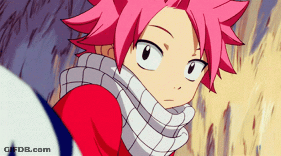 Natsu Dragneel Fairy Tail Anime Nervoous Blush GIF