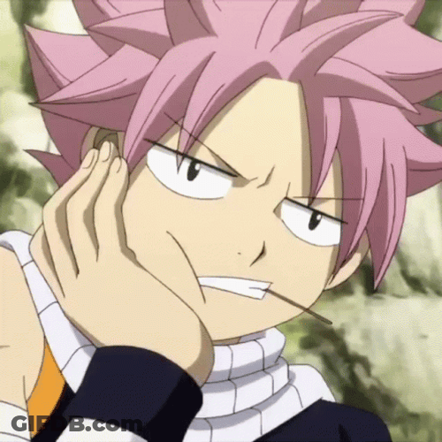 Natsu Dragneel Fairy Tail Annoyed Talking GIF