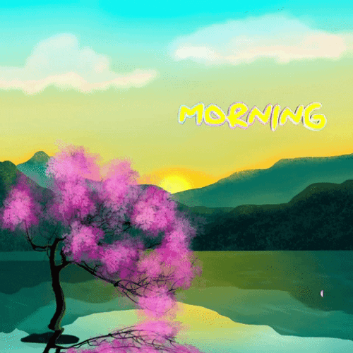 Nature Good Morning Cartoon Sunrise GIF