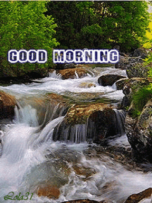 Nature Good Morning Cascade Falls GIF