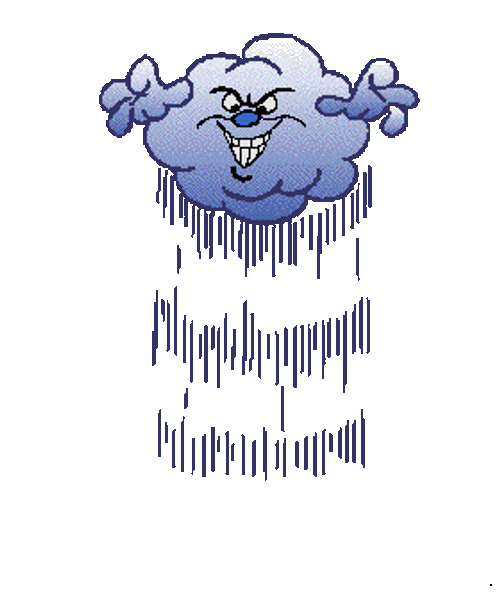 Naughty Animated Cloud Wreaking Havoc GIF