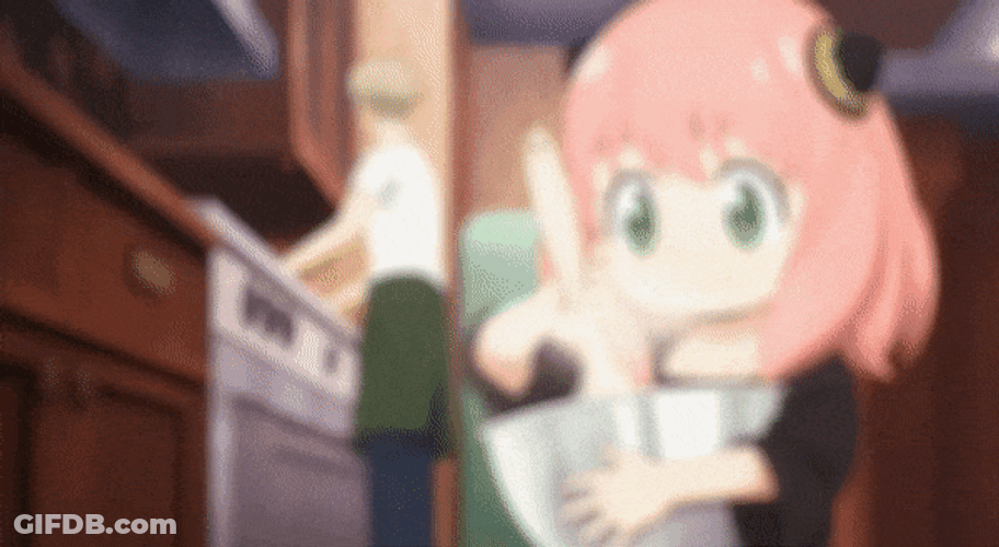 Naughty Anya Forger Mixing Powder GIF