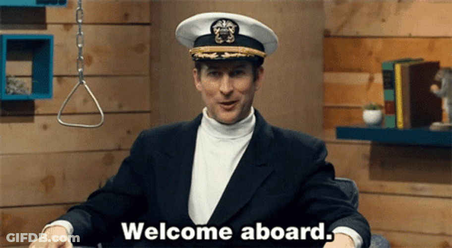 Navy Captain Welcome Aboard GIF