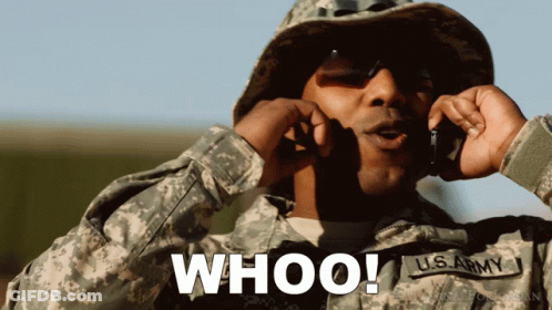 Navy Officers Standing In Front Of American Flag GIF