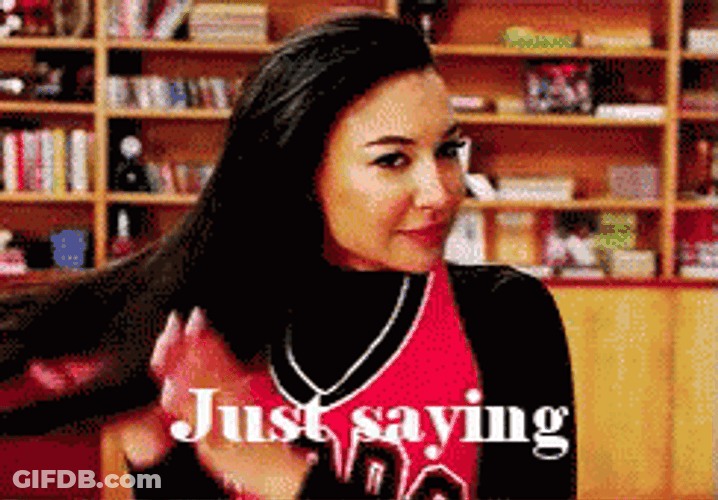 Naya Rivera Just Saying GIF