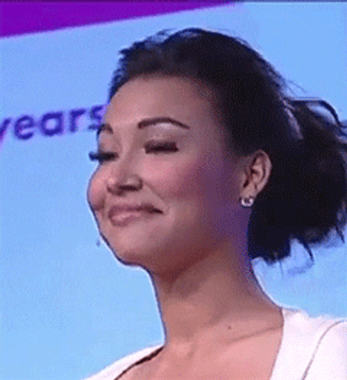 Naya Rivera Nodding Head GIF