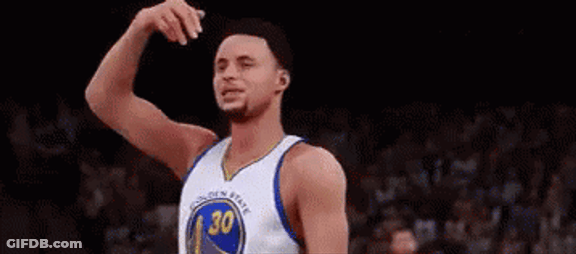 Nba 2K Animated Stephen Curry Counting GIF