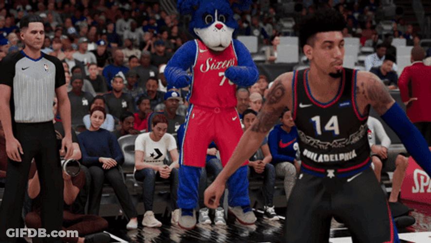 Nba 2K Blue Mascot Dancing GIF