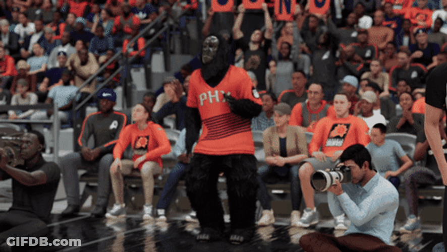 Nba 2K Gorilla Mascot Dancing GIF