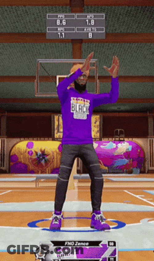 Nba 2K High Knee Stretch GIF