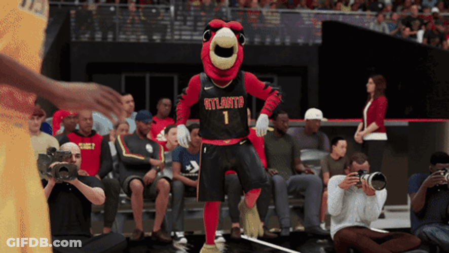 Nba 2K Miami Mascot Grooving GIF