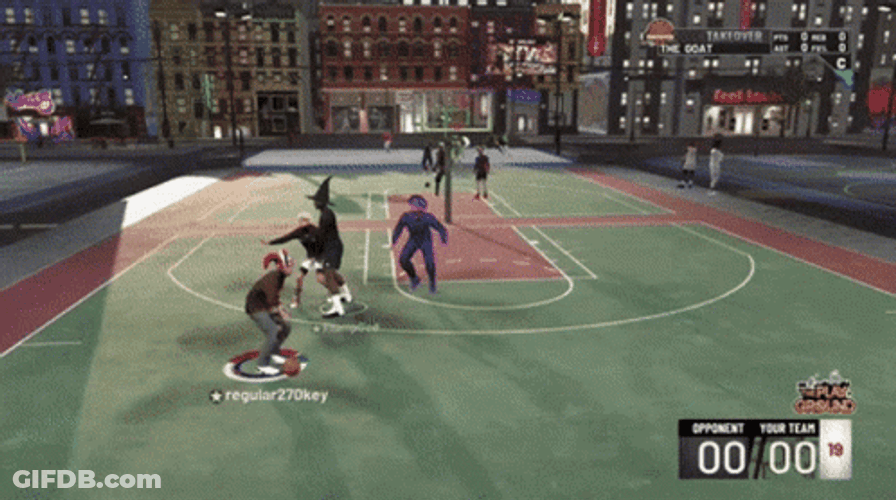 Nba 2K With Costumes Players GIF