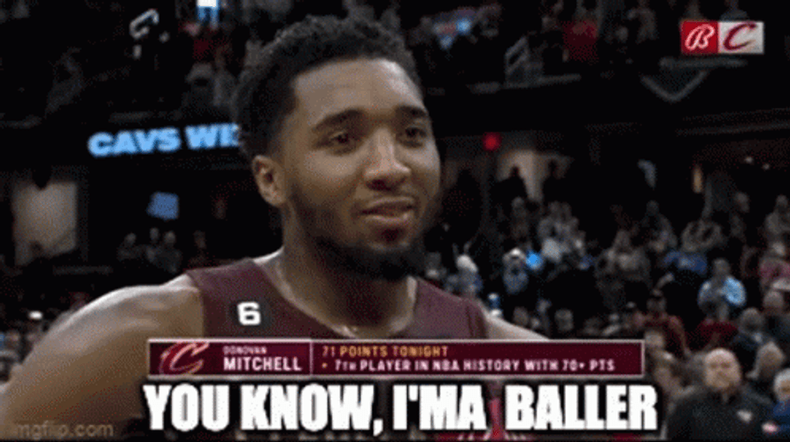 NBA Baller Donovan Mitchell GIF