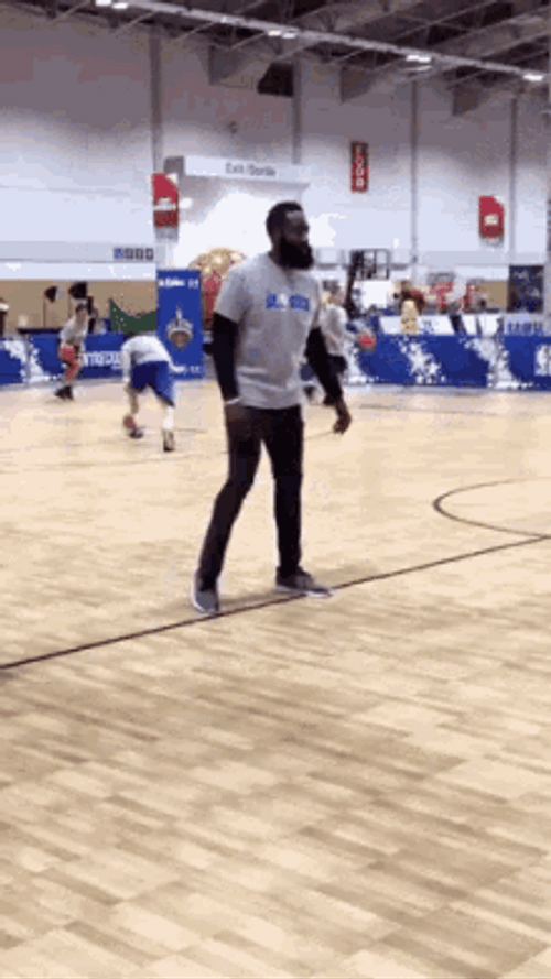 NBA Basketball Player James Harden Training Kids GIF
