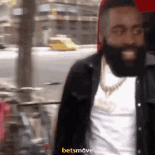 NBA Basketball Player James Harden Walking On The Street GIF