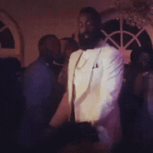 NBA Baskteball Player James Harden In Suit Party Dance GIF