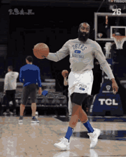 NBA Bastketball Player James Harden Practice Shoot Out GIF