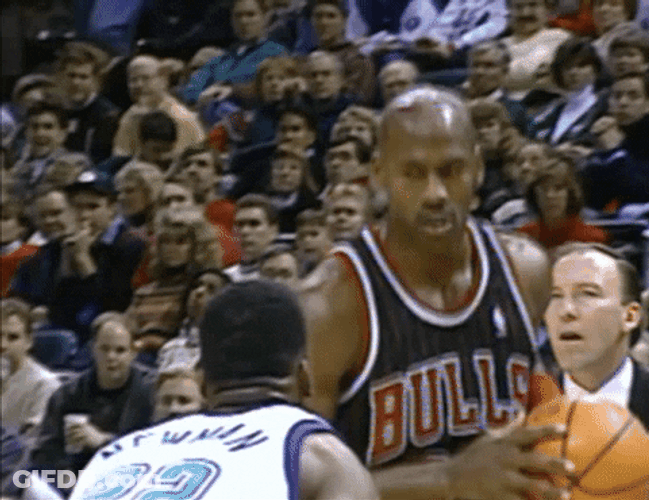 NBA Bulls Player Angry Stare GIF