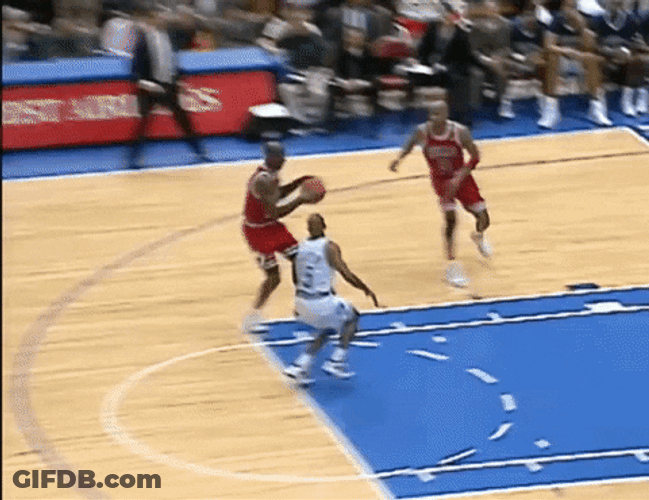 NBA Cool Michael Jordan Dunk Point GIF