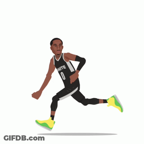 NBA Draft 2021 Poster With Basketball Player GIF