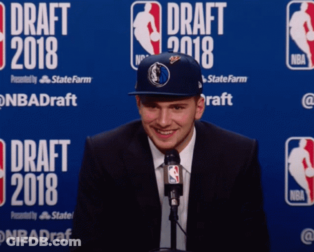 NBA Draft Day Luka Dončić GIF