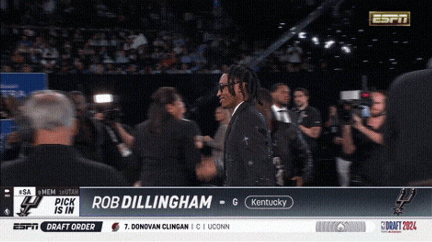 Nba Draft Rob Dillingham Tight Embrace GIF